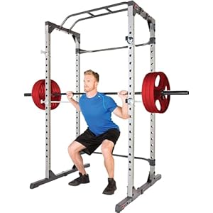 Fitness Reality Squat Rack Power Cage with | Optional LAT Pulldown & Leg Holdown Attachment | Squat and Bench Rack Combos| Super Max 810 XLT |
