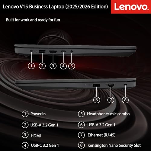 Image of Lenovo 2026 New Generation Business and Student Laptop, Ryzen 3 7000-Series(Outperforms Intel i5-1235U), 16GB DDR5, 2TB PCIE, 15.6 inch FHD Display, Ultra Quiet Design, Long Battery Life, Windows 11 Pro