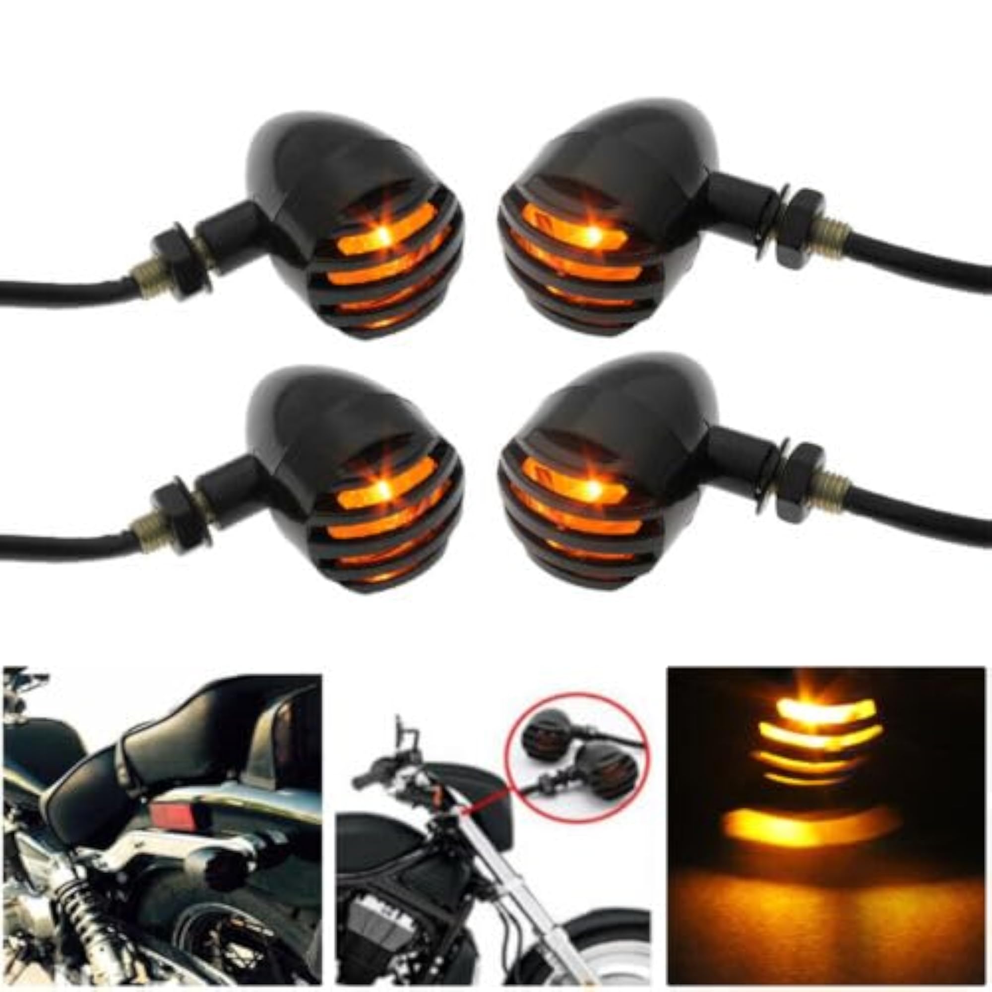 Universal 12V LED Motorcycle Turn Signals Indicator Bulb