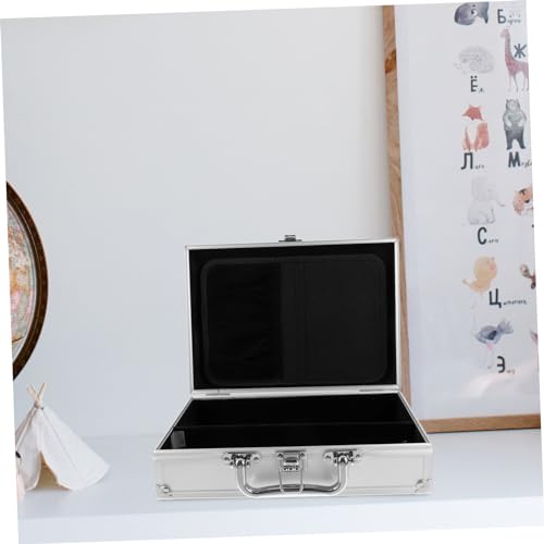 Portable Aluminum Carrying Case for Gadgets Tools and Cosmetics Men Hard Briefcase3