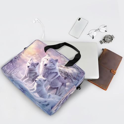 Bolso maletín para laptop ALAZA Wolf Family miniatura 7
