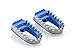 Rizoma Rider Pegs ?RALLY?, Blue Anodized | PE640U