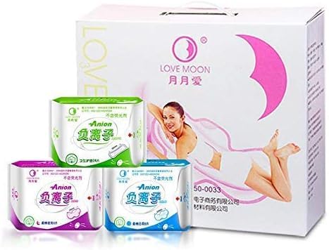 WinIon Anionowe podpaski higieniczne Winalite Lovemoon podpaski anionowe (zestaw 19 opakowań na dzień, na noc, pantiliner)