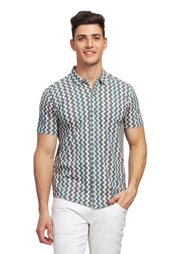 Image of BULLMER Trendy Regular Fit Printed Causal Shirt for Men - Pack of 1