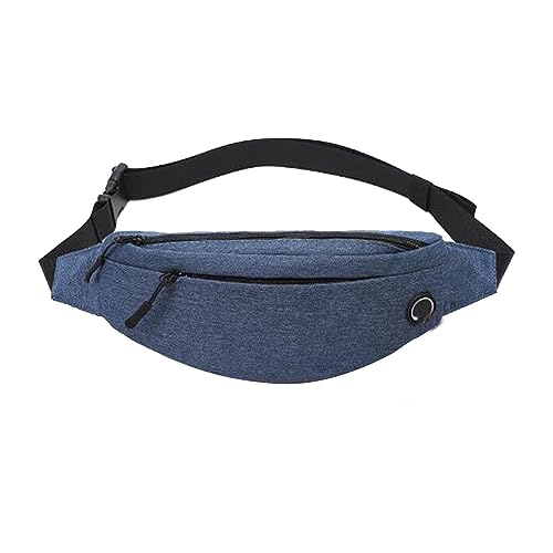 Bolsa cruzada para deportes al aire libre, riñonera para hombre, bolsa de hombro individual, bolsa de pecho Tech Bag Messenger, azul, Talla única
