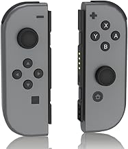 Wiv77 Joypads for Switch Controller, Gray Joypad Switch Controller Compatible with Switch/Lite/OLED, Left and Right Switch Joypads Support Dual Vibration/Wake-up Function/Motion Control,No NFC
