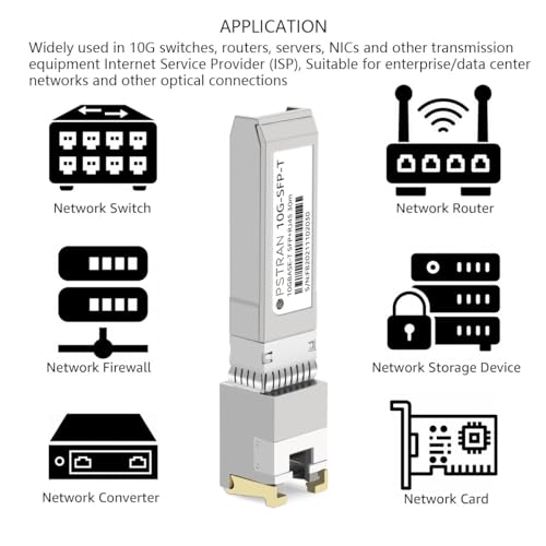 Image of 10GBASE-T SFP+ Copper Transceiver Module Compatible with Netgear AXM765 30m RJ45 Cat6a /7
