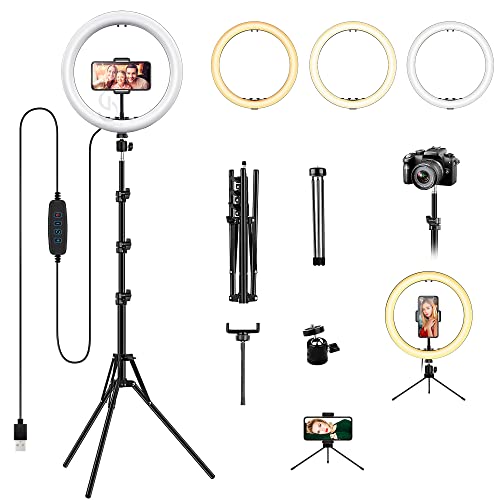 Kit Studio Anel Luz Ring Light 3 Tons 26cm Ring Light 6 Pol