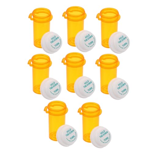 FOMIYES 10pcs Mini Travel Bottles Portable Daily Pill Case for Medication Leakproof Medicine Container Small Plastic Jewelry Box for Liquid Storage