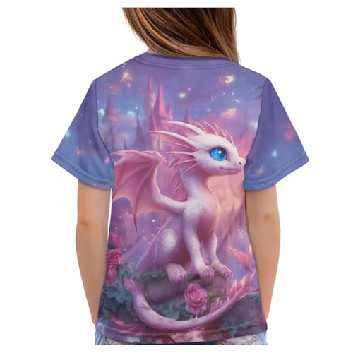 Image of Kids Graphic T-Shirt Boys Girls Novelty Tees Top Short Sleeve Shirts Summer Blouses 3-16