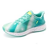 ONEMIX Laufschuhe Damen Herren Turnschuhe Sportschuhe Outdoor Fitnessschuhe Running Sneaker Bequeme Laufschuhe Bunt Smaragdgrün 39EU
