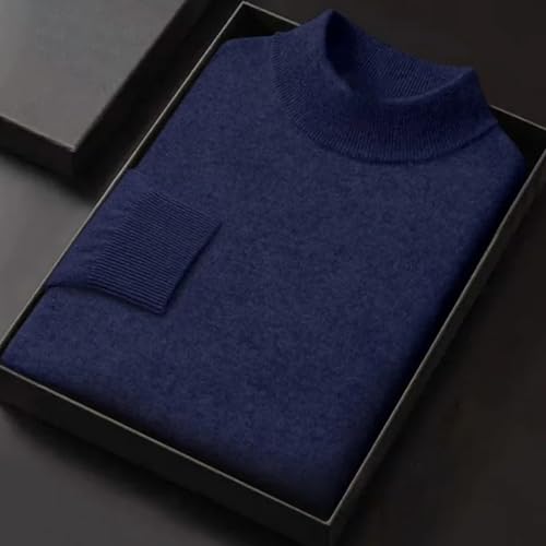 Men's Winter Wool Sweater - Mock Collar Pullover Warm Knitwear Sweater Casual Tops4
