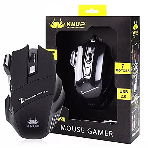 Mouse Gamer com Fio USB 2.0 2400 DPI ALTA Precisao para Jogos KP-V4 KP-V4 KNUP