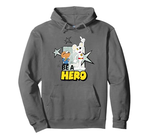 Danger Mouse & Penfold Be A Hero Retro Pullover Hoodie