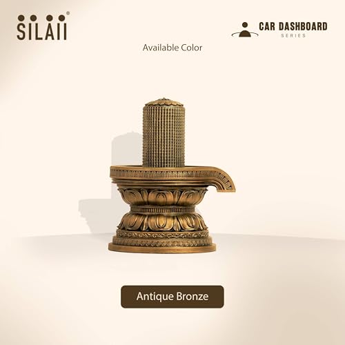 Image of SILAII 1008 Shiva Lingam Car Dashboard Sculpture - Mini Shivling Idol for Car Decor | Lord Shiva Statue for Home, Office & Gift | 3 Inch Religious Showpiece