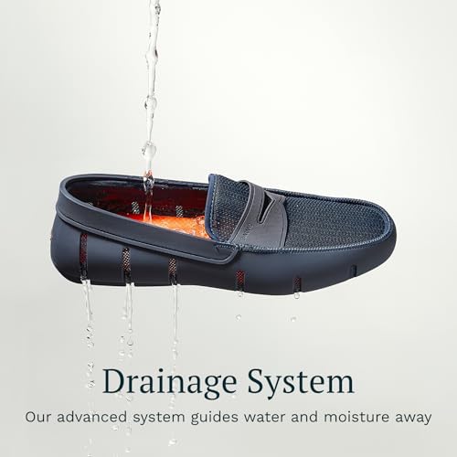 Image of SWIMS Penny Loafer for Men, Rubber Slip-On Casual Shoe, Ventilation and Drainage System, Water-Friendly Flexible Driving Loafer