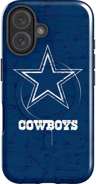 Skinit Impact Phone Case Compatible with iPhone 17 Magsafe - Officially Licensed NFL Dallas Cowboys Distressed Design