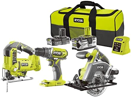 Lot De 4 Outils Ryobi (Scie Circulaire, Forets, Chargeurs) - Pour Pièces Détachées