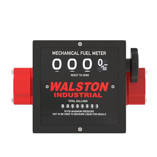 Walston Industrial GH-5650 Mechanical Fuel Meter 1 Inch NPT Threads Fuel Counter for Diesel - Thumbnail 2