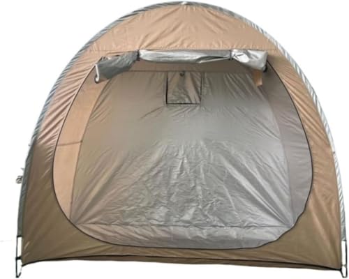 DRWG���]�Ԓu���� ���O�o�C�N�n�E�X �o�C�N�K���[�W �T�C�N���n�E�X �h���I�b�N�X�t�H�[�h���n ������ UV ���H�ՔM���� ��e�� �g�ݗ��ĊȒP �܂�₷���݌v (210*150*165CM,�J�[�L)