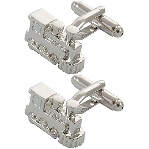 COLLAR AND CUFFS LONDON - Gemelos Tren Vapor Plata Cover