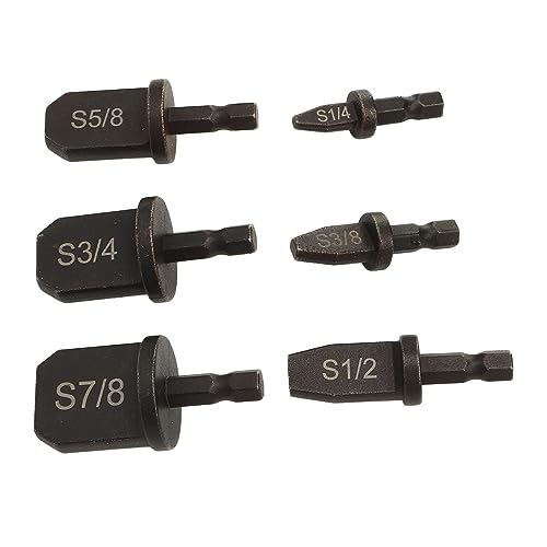 Conjunto de Brocas Expansoras de Tubo de Cobre, Alça Hexagonal Sólida Eficiente, Reamer de Tubo de A