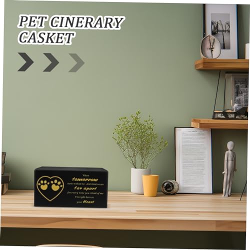 Urne funéraire en bois cendres animaux chien chat : urne commémorative bois