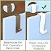 Dependable Industries inc. Essentials Over-The-Door Hanger Hook Set – 4-Pack of 4.5 in., Plastic Over-The-Door Hangers & Over-The-Door Hooks – Over-Door Hooks for Hanging Clothes & Towels (Gray)
