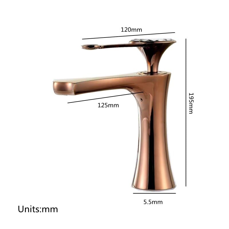 Robinet de lavabo eau chaude froide mitigeur évier ergonomique