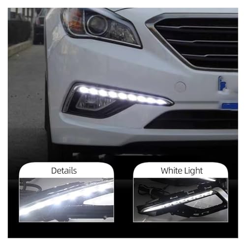 Phares avant antibrouillard LED Hyundai Sonata 9 2015 DRL - 3