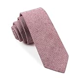 BHHJKK Corbata delgada de lino para hombres - Corbatas casuales perfectas para novios, corbatas de boda o ocasiones formales, Talla única