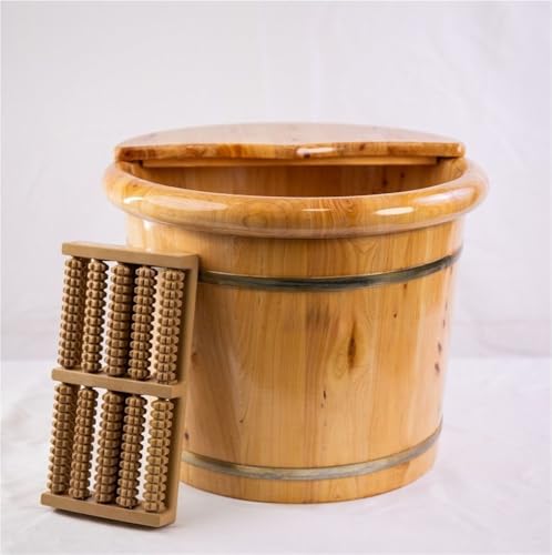 Cubeta de Madera para Baño de Pies con Rodillo Masajeador miniatura 7