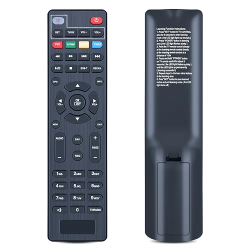 WKOLF Replacement Remote Control Compatible with ZJBOX Digital Converter Box 1080P ATSC TV Stick