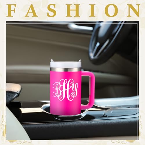 Image of Fullhawl 8 Sheets UV Dtf Cup Wrap Waterproof Split Initial Letters Stickers Custom Vinyl Lettering Alphabet Stickers Personalized Vinyl Name Decals for Tumbler Notebooks Cup Laptop DIY Crafts(White)