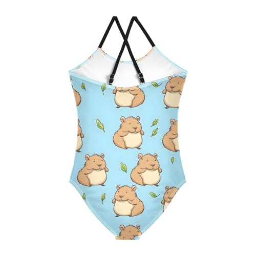 Cartoon Mouse Girls One Piece Swimsuits Quick Dry Beach Swimwear Bathing Suit2