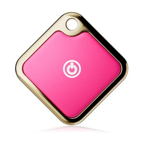 SMART CC Trackers Like Apple Airtags Airtag Air Tag, for Dog Cat Key Luggage Tile Tracker,Similar,Air Tags-2 Pack,1 Pack Work with Apple Find My (iOS Only) (1Pack/Pink) (1Pack/Rose Red) Cover