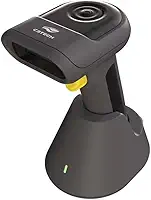 Leitor de codigo de barras C3Tech LB-W350BK 1D/2D sem fio 2.4GHz + Bluetooth, Tecnologia Cmos, acompanha suporte, Compatível com Windows, Android, Linux, MacOS
