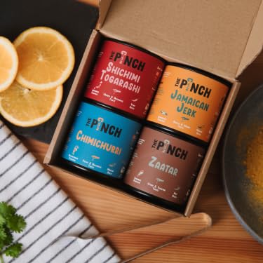 Caja 'Los más vendidos' con 4 Sazonadores Gourmets - Sin Aditivos - Sabores Auténticos de Todo el Mundo - Ideal para Regalo Creativo para Amantes de la Comida