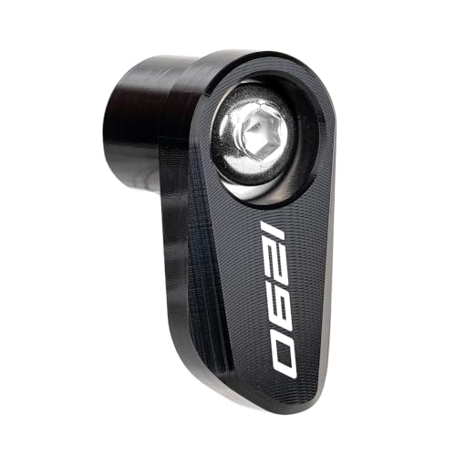 LLIDFONK Für KTM 1290 SUPER ADVENTURE S R T 1290 ADVENTURE 1290 SAS Aluminium Zubehör Motorrad Vorderrad Hinterrad ABS-Sensorschutz Bewachen Deckel (Schwarz)