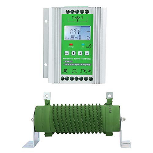 Contrôleur de charge, Kit de générateur d'éolienne Harnais de contrôle Écran LCD avec contrôleur de charge pour éoliennes 300W pour femme pour éoliennes 500W(JW1230, Type de tour penchée de Pise)