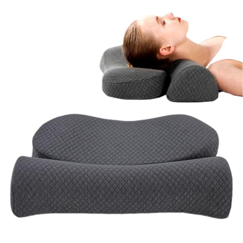 Cervical, ergonómico Contorno de Espalda | Soporte Cuello para Dormir Cama Oficina avión Coche Noche casa Hombre Mujer
