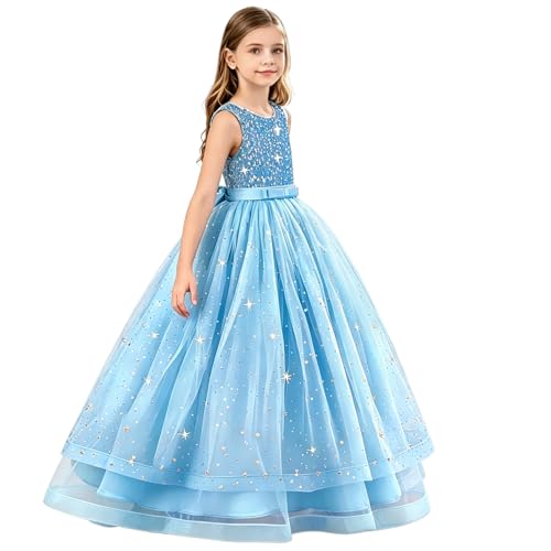 Robe de princesse pour fille avec tulle scintillant Discoball pour mariage