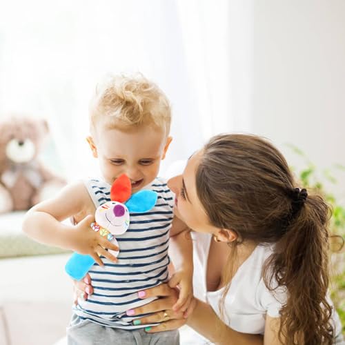 Hochet interactif lapin bébé peluche stimulation sensorielle nourrisson - 6