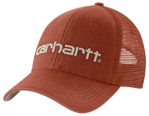 Image of Carhartt Men's Canvas Mesh-Back Logo Graphic Cap