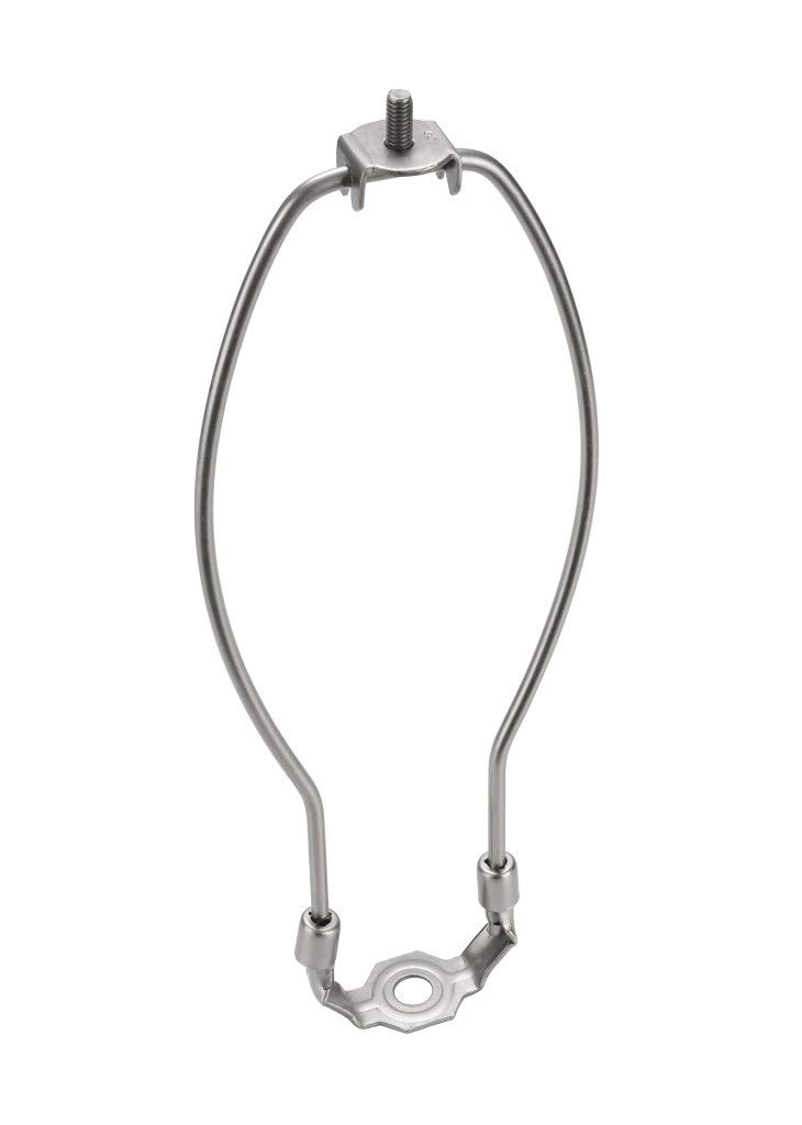 Aspen Creative 20006-2 Saddle, 10" Lamp Harp, Satin Nickel