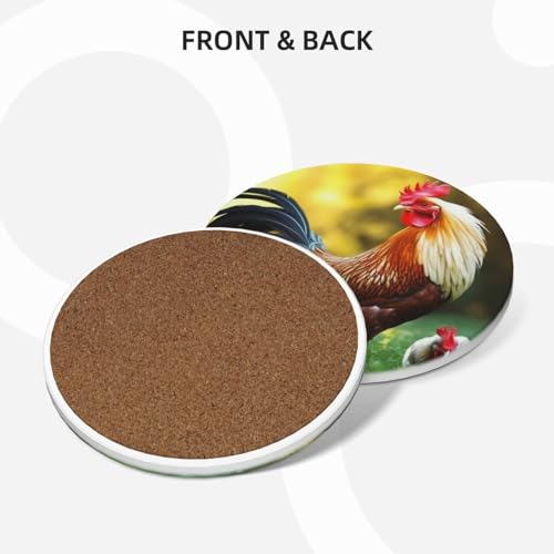 Dessous de verre absorbant en céramique pour protection de table basse - 4