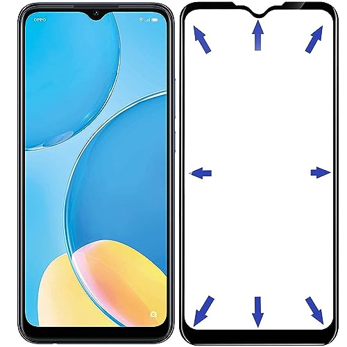 Image of HD Tempered Glass Screen Protector Compatible For Oppo A77S, Oppo A77, Oppo A15 With Edge To Edge Coverage And Easy Installation Kit