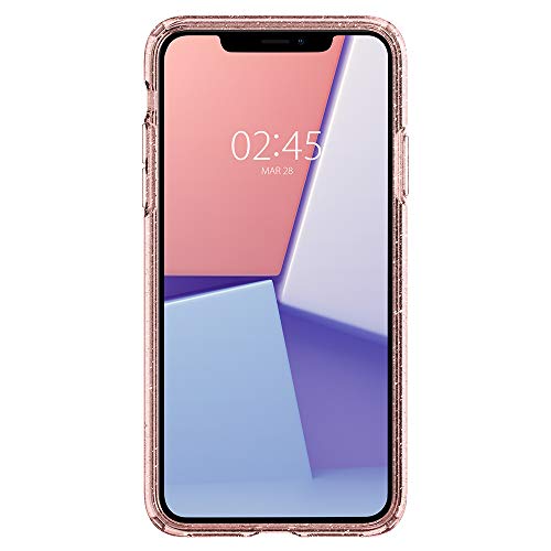 Image of Spigen Liquid Crystal Glitter Designed for iPhone 11 Case (2019) - Rose Quartz
