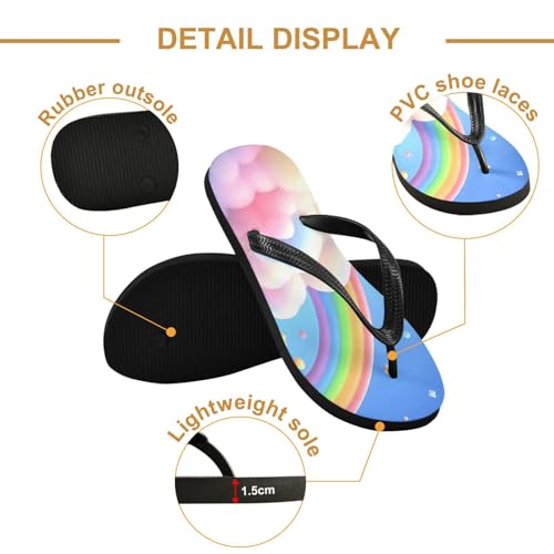 STAYTOP Rainbow Flip Flops Sandals of Men's & Women's,Sandals Beach Slippers Shower Slides2