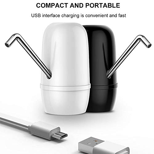 Anself Bomba elétrica Automática Dispensador Duplo Motor Garrafa de Água Potável USB Carregamento Rá
